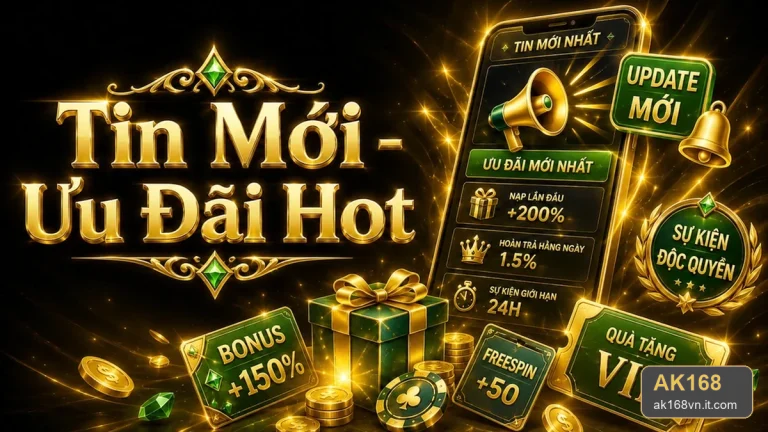 Khuyến mãi AK168 cho người mới: Đọc điều kiện nhận thưởng minh bạch trước khi tham gia – ak168vn.it.com